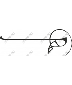  A stylized bird's head