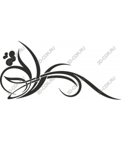  Elegant floral motif