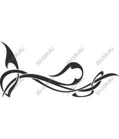  Elegant decorative curl