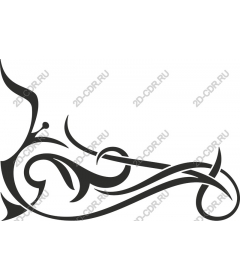  Elegant decorative curl