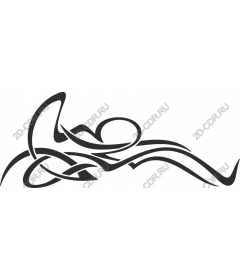  Elegant abstract swirl