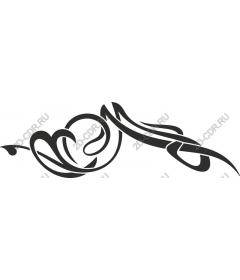  Elegant decorative curl
