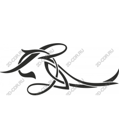  Elegant stylized lion