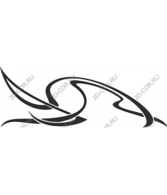 Fluid elegance: abstract swoosh