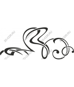  Elegant abstract swirl