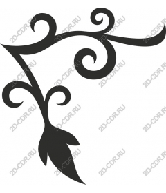  Elegant ornament in the form of tendril