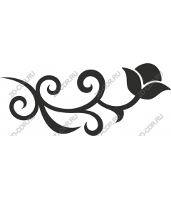  Elegant swirling floral pattern of roses