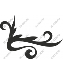  Elegant swirling floral pattern