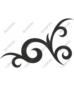  Elegant decorative curl