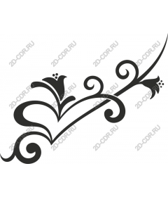 Floral swirl