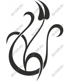 Elegant floral ornament