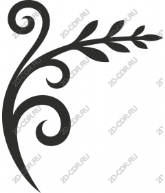 Winding floral pattern
