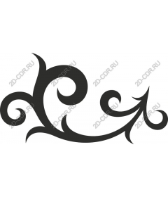  Elegant swirling floral pattern