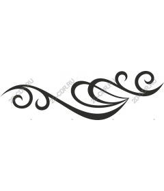 Elegant swirl floral pattern