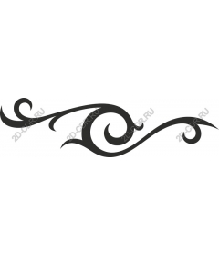  Elegant ornament in the form of tendril
