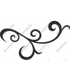  Elegant ornament in the form of tendril
