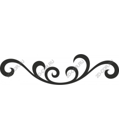  Elegant decorative curl