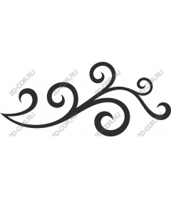  Elegant decorative swirl