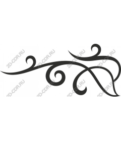 Elegant ornament in the form of tendril