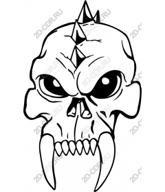  Cruel spiked skull