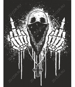 Bandana with skull