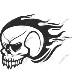 Flaming Skull