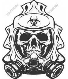Mask-skull biohazard
