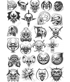 Set of Skulls