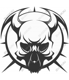  Menacing skull