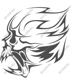  Flaming skull