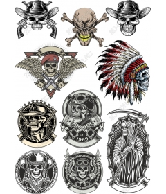 Premium set of skulls