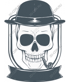  Dapper skull: pot and tube