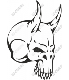  Horned skull