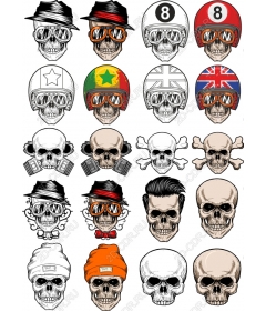 Set in the style of "Skull"