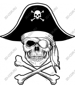 Pirate skull and crossbones