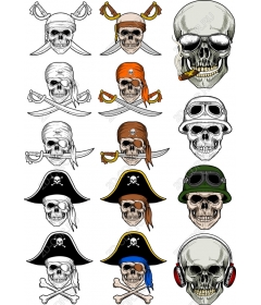 Skull and Crossbones Set