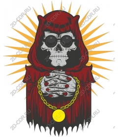  A mysterious raincoat-skull