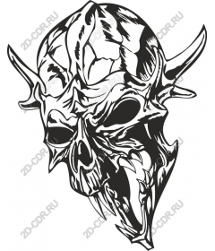  Menacing skull