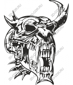  Menacing skull is a bold creative use