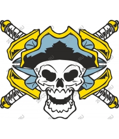 Bold pirate skull