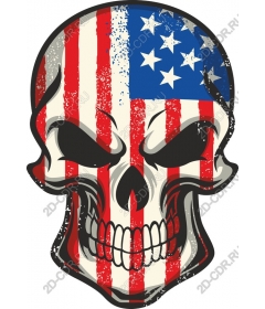 Patriotic skull