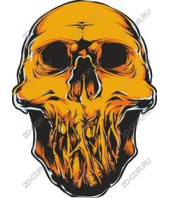 Orange Skull