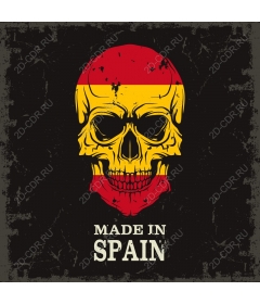 German flag Skull