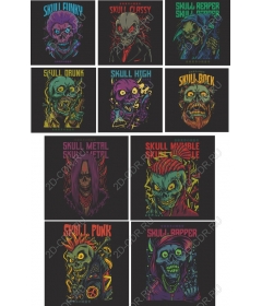 Skull Cabaret Collection-Edgy Skull s