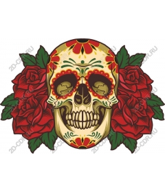 Day of the dead Floral skull