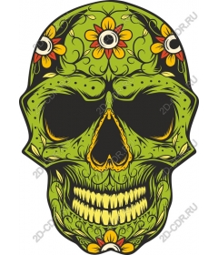  Floral skull