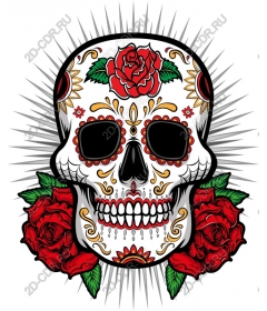  Floral skull