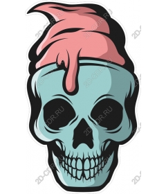 Daring skull ice cream