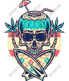 Coconut drink "Tropical skull"