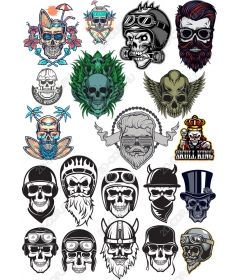 Skull Bundle - набор клипартов